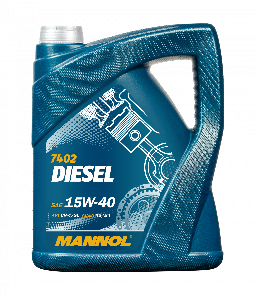7402 Diesel 15W-40 5L, 1206, масло минеральное, Mannol