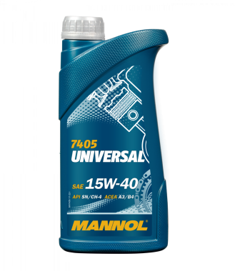 7405 Universal 15W-40 1L, 1220, масло минеральное, Mannol